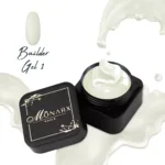Monarx Builder Gel 1 – profesionalus gelis nagų priauginimui, atsparus, skaidrus, lengvai naudojamas.