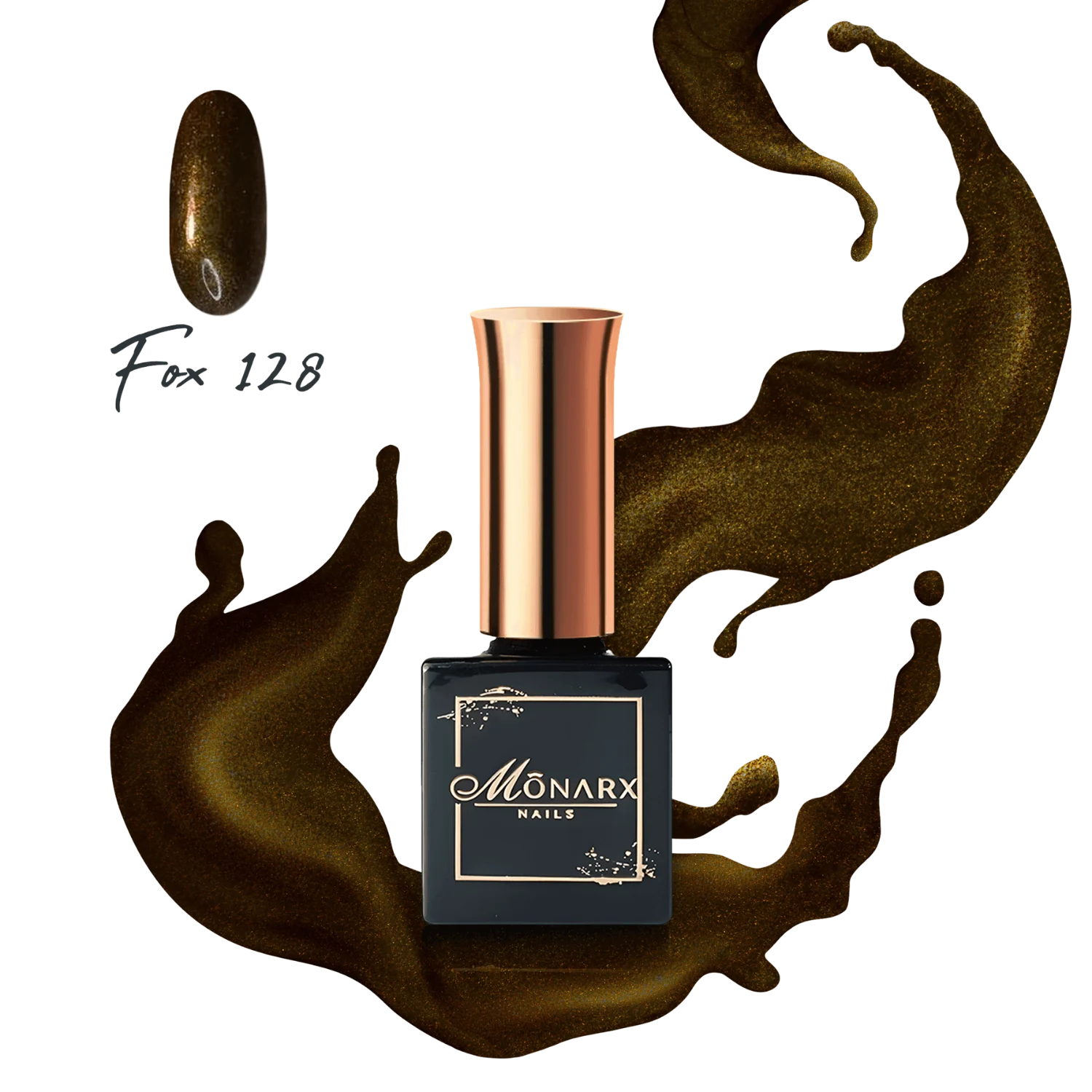 Monarx Fox 128 – Gelinis nagų lakas