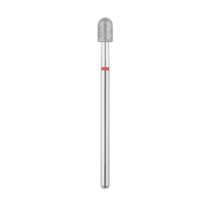 Deimantinis frezos antgalis „Apvalus cilindras“ – Raudonas, L-6,0 mm, Ø4,0 mm