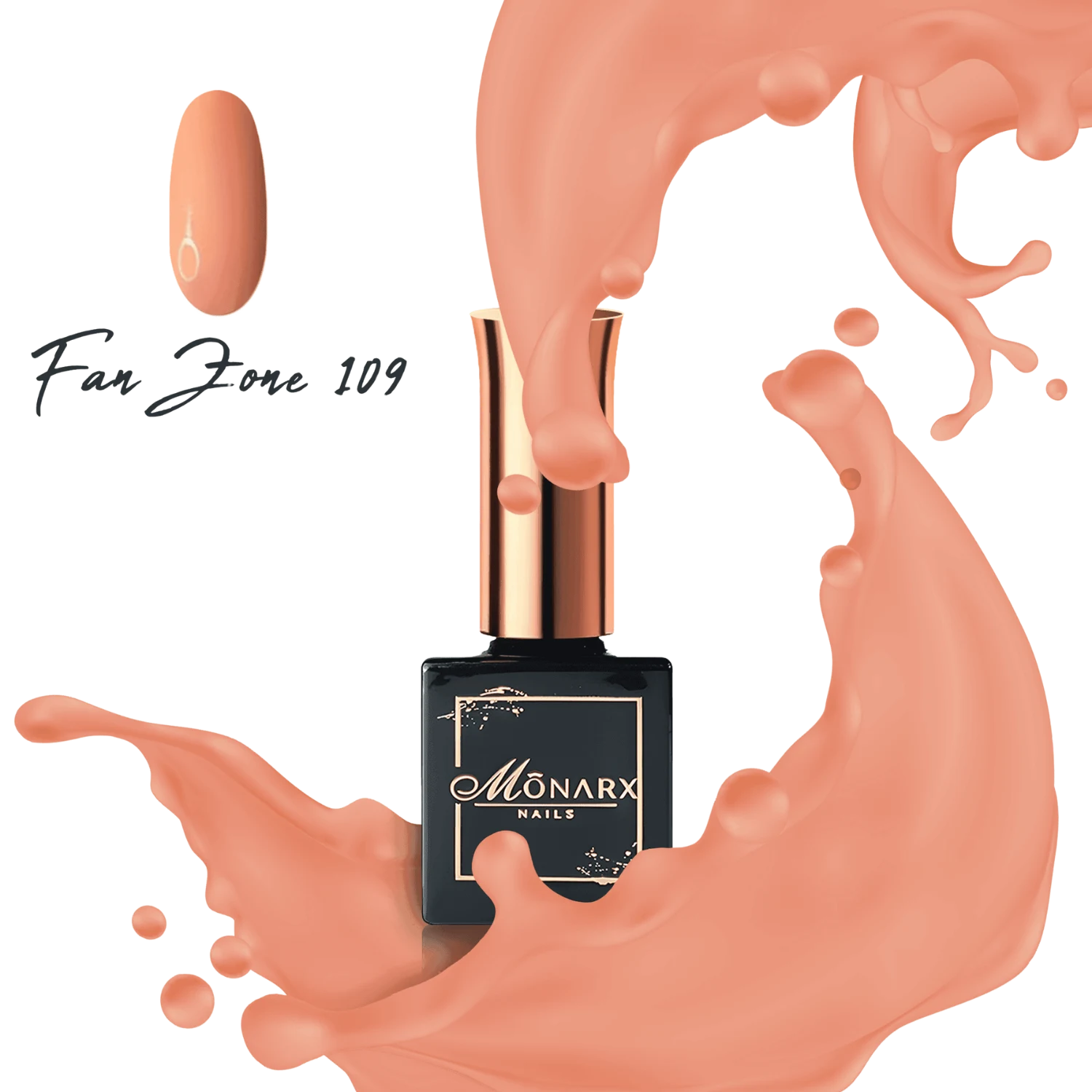 Monarx Fan Zone 109 – Gelinis nagų lakas