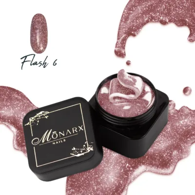 Gelis nagų priauginimui - Flash Gel 6 aukštos kokybės, Greitas ir lengvas naudojimas, tvirtas ir ilgaamžis rezultatas. Išbandykite dabar!