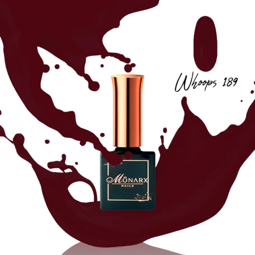 Monarx Whoops hibridinis nagų lakas – ryškus ir madingas nagų aksesuaras.