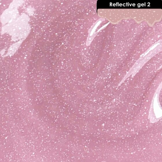 Geliai nagams - šviesą atspindintis Gel 2 pasižymi aukščiausia UV gelio technologija, leidžiančia sukurti unikalius ir blizgius nagų dizainus.