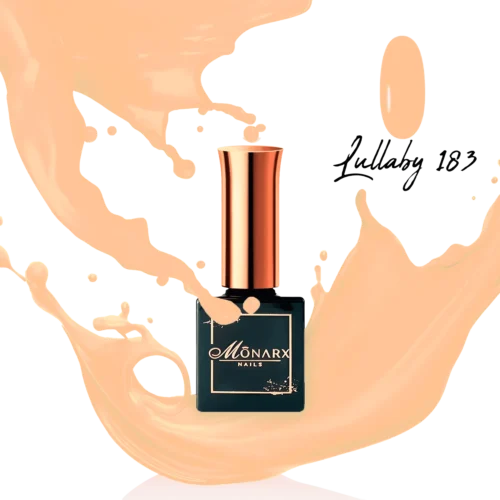 lullaby 183 hibridinis nagų lakas – švelnumas ir elegancija jūsų manikiūrui