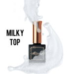 Viršutinis sluoksnis - Milky Top No Wipe nagams, suteikiantis nepriekaištingą blizgesį. Tinka profesionaliam ir namų naudojimui. Geliai nagams