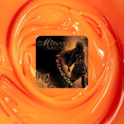 Spalvotas nagų gelis „Pocahontas Oranžinis“ – Monarx Nails