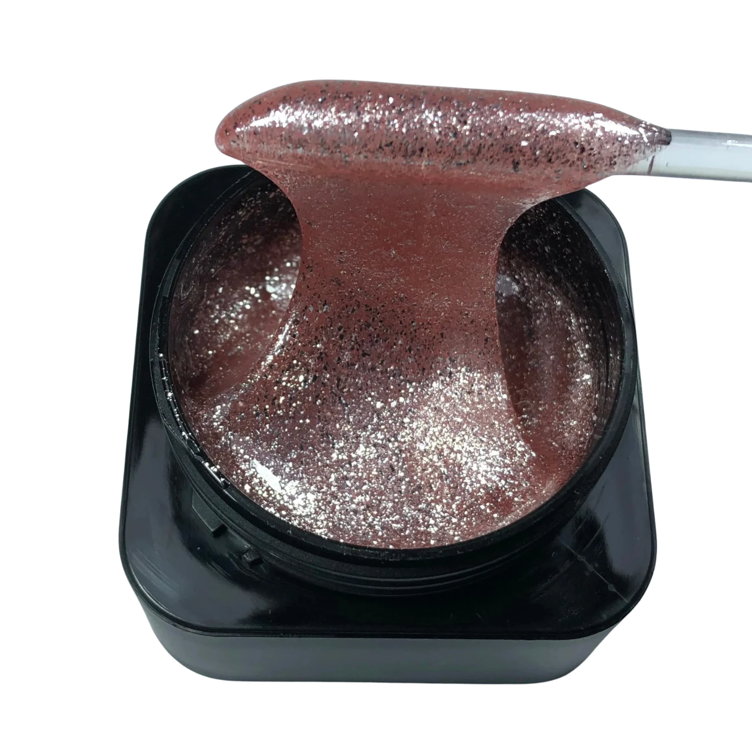 Platinum Gel be HEMA su sidabrine folija nagų priauginimui