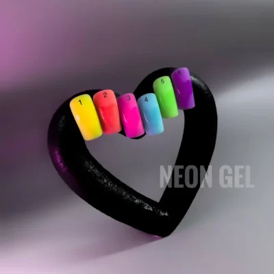 NEON GELIS 1 ryškiai geltonas vienfazis gelis be HEMA ir TPO, 15 ml