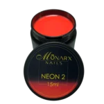 NEON GELIS 2 – vienfazis gelis be HEMA ir TPO, natūralios nago plokštelės atstatymui, 15 ml