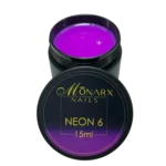 NEON GELIS 6 ryškiai geltonas vienfazis gelis be HEMA ir TPO, 15 ml
