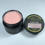 Fluid gelis 011 be HEMA ir TPO iš Monarx – skaidrus, lankstus gelis nagams