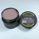 Fluid gelis 023 be HEMA ir TPO iš Monarx – skaidrus, lankstus gelis nagams