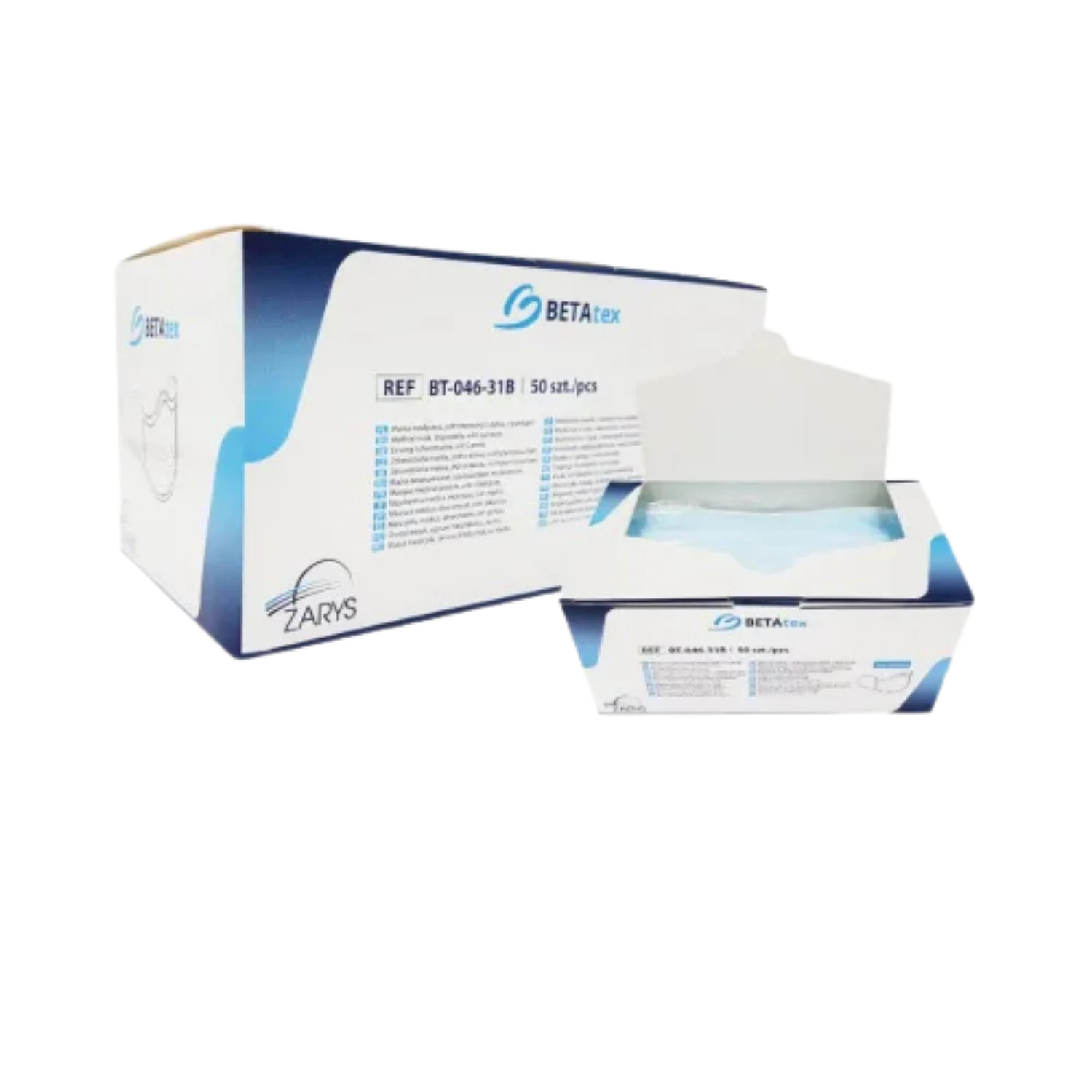 3 sluoksnių medicininė vienkartinė kaukė, 50 vnt. geliai.lt