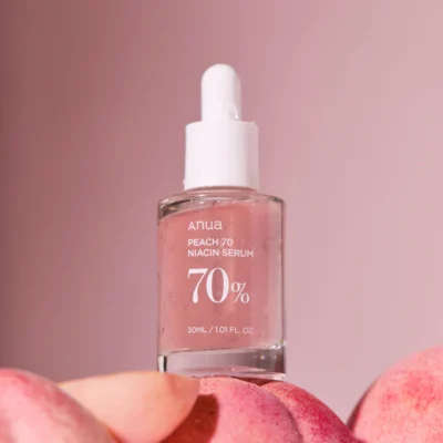 Anua Peach 70 Niacin Serum veido serumas