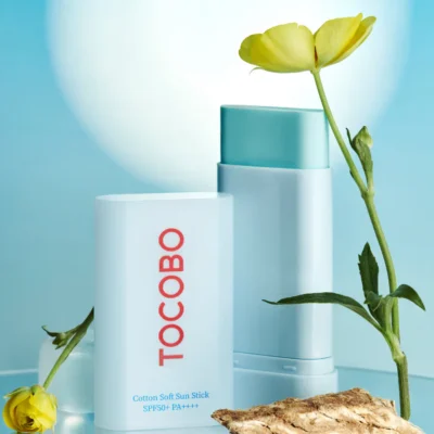Tocobo Cotton Soft Sun Stick SPF50+ pieštukinė apsauga nuo saulės
