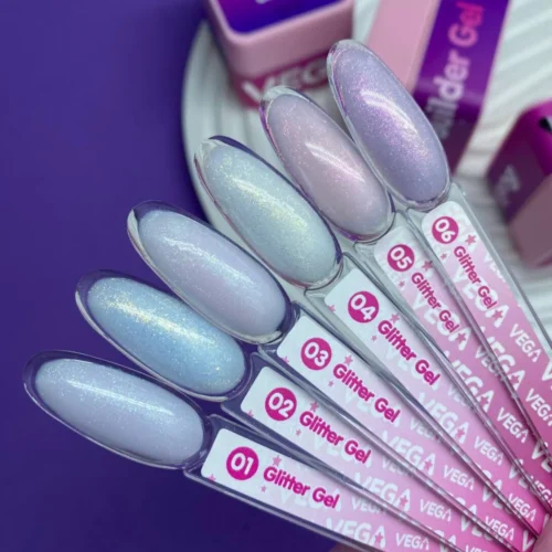 VEGA Glitter Builder Gel 04 – UV/LED gelis — attēls 2